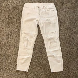 White soundgirl skinny jeans